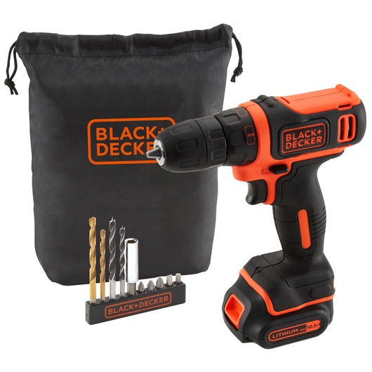10.8V Ultra Compact Cordless Drill Driver With Accessories